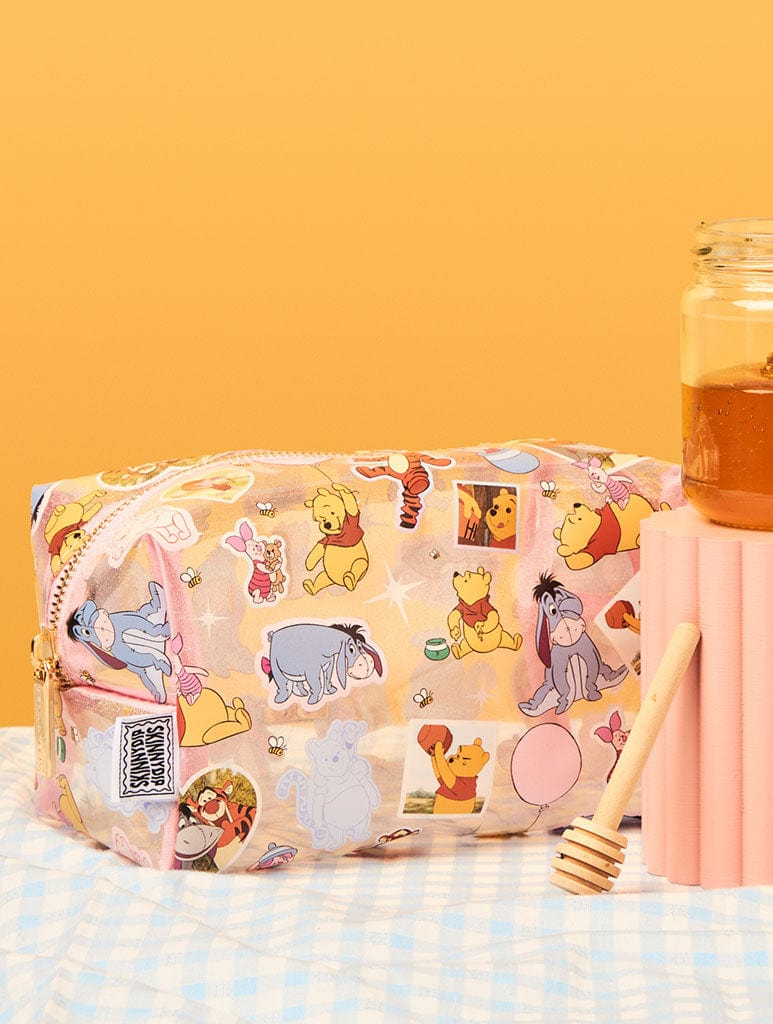 Disney Winnie The Pooh Sticker Makeup Bag Makeup Bags & Washbags Skinnydip London
