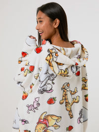 Disney Winnie the Pooh Strawberry Blanket Hoodie Lingerie & Nightwear Skinnydip London