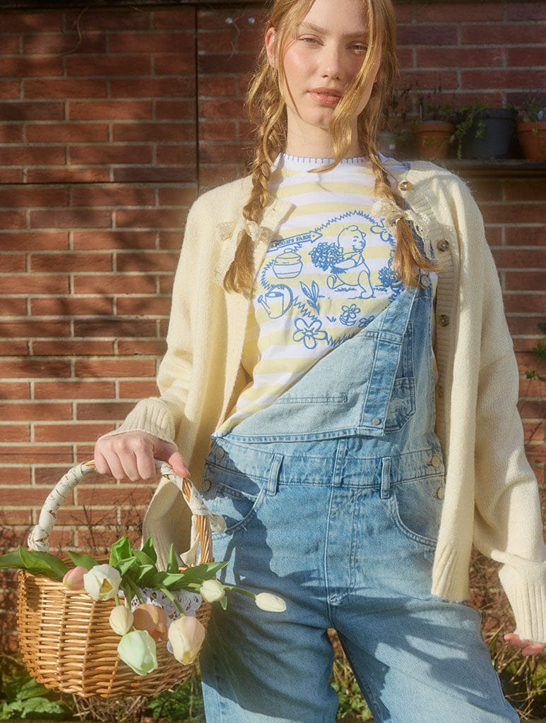 Disney Winnie the Pooh Stripe Baby Tee Tops & T-Shirts Skinnydip London