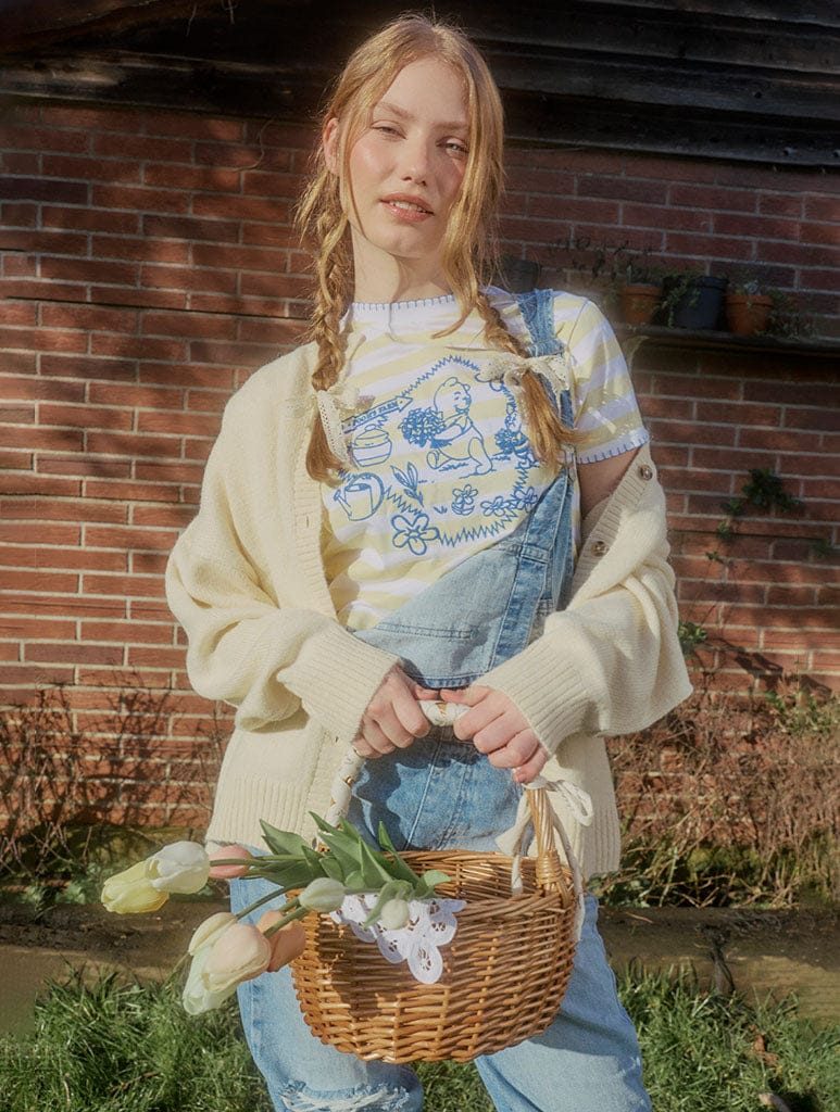 Disney Winnie the Pooh Stripe Baby Tee Tops & T-Shirts Skinnydip London