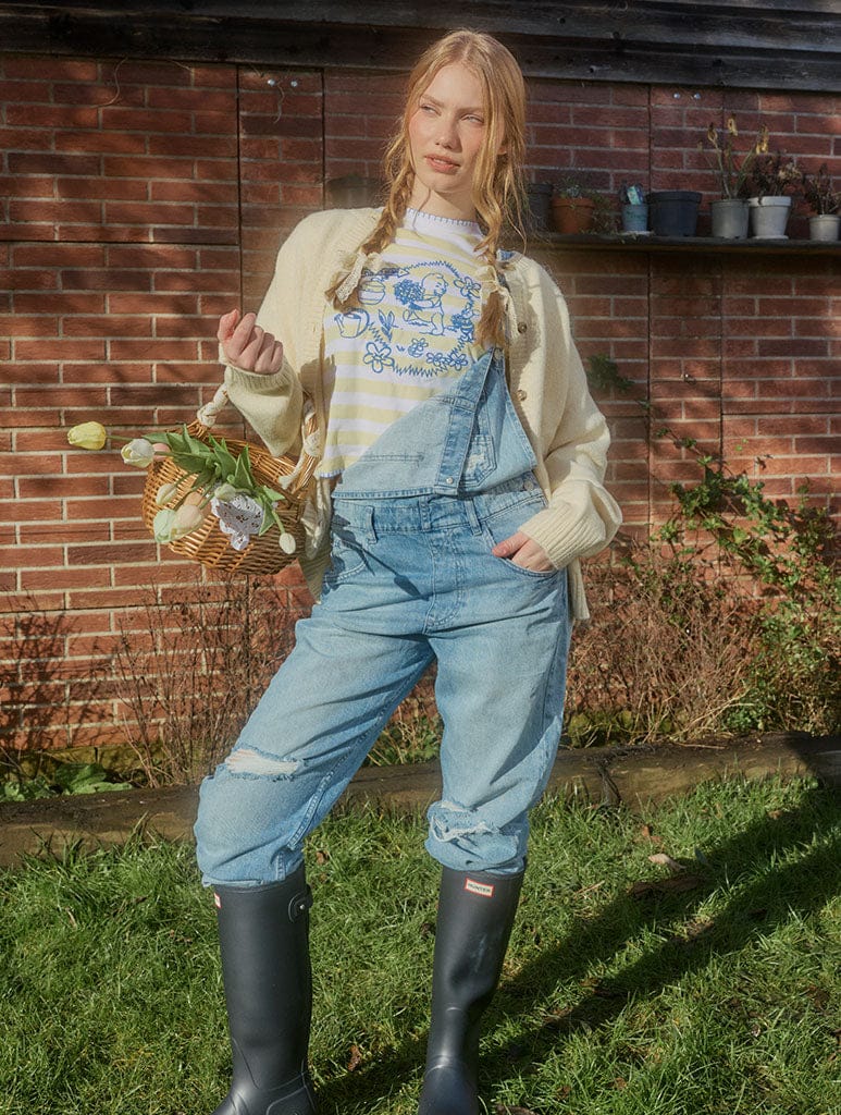 Disney Winnie the Pooh Stripe Baby Tee Tops & T-Shirts Skinnydip London