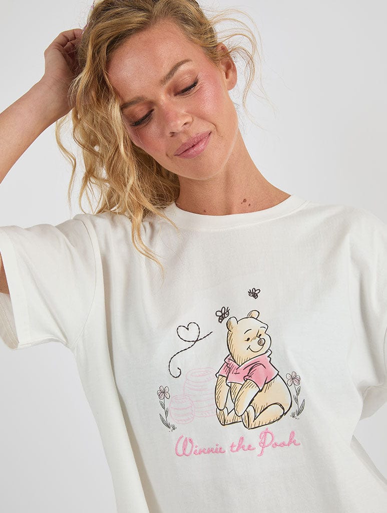 Disney Winnie the Pooh Striped Pyjama Set Lingerie & Nightwear Skinnydip London