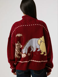 Disney Winnie The Pooh Zip Through Knitted Jumper Jumpers & Cardigans Skinnydip London