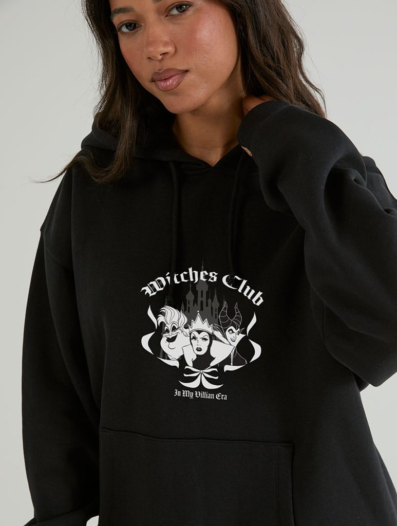 Disney Witches Club Hoodie In Black Hoodies & Sweatshirts Skinnydip London