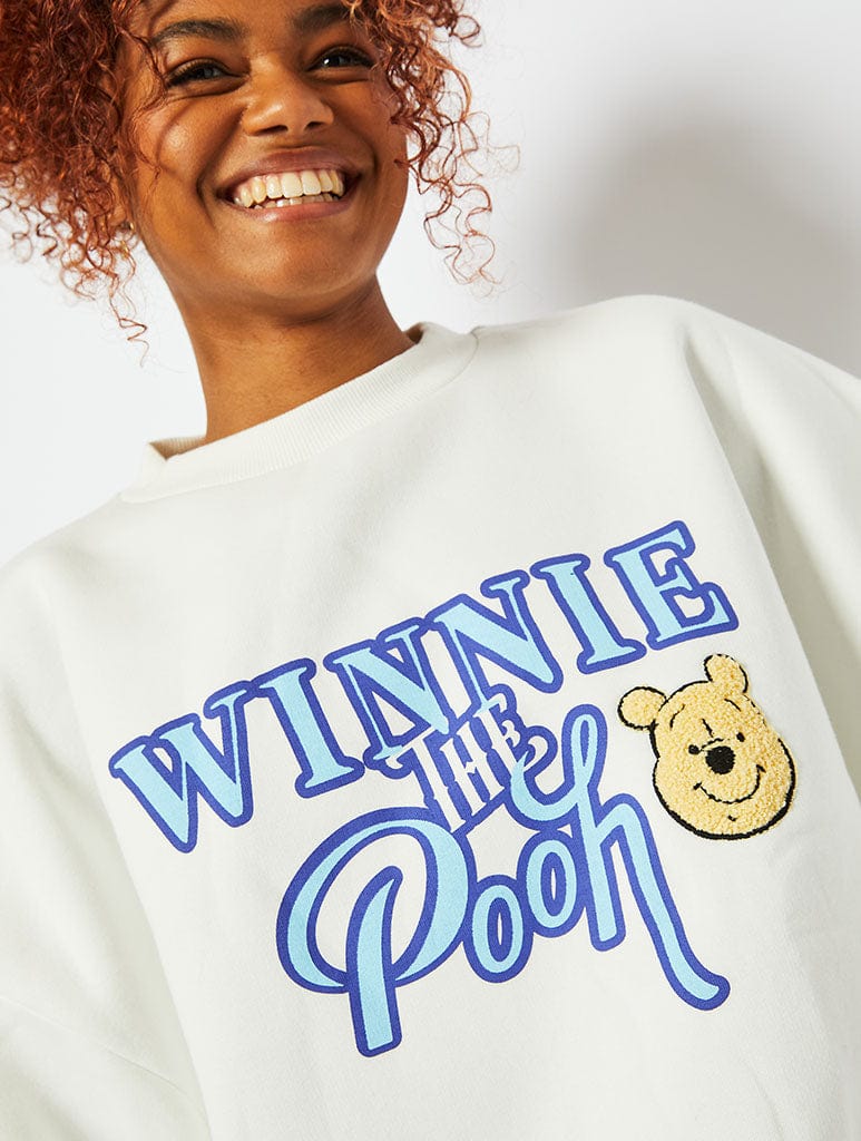 Disney x Skinnydip Winnie The Pooh Logo Sweatshirt Hoodies & Sweatshirts Skinnydip London