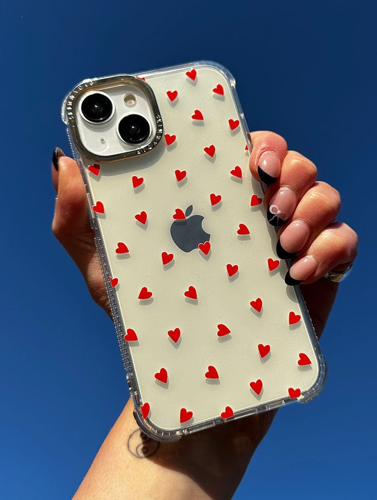 Ditsy Heart Shock iPhone Case Phone Cases Skinnydip London
