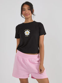 Do You Love Me Or Not Baby T-Shirt In Black Tops & T-Shirts Skinnydip London