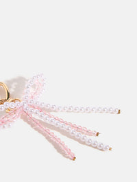 Double Bow Beaded Charm Strap Phone Grips Skinnydip London