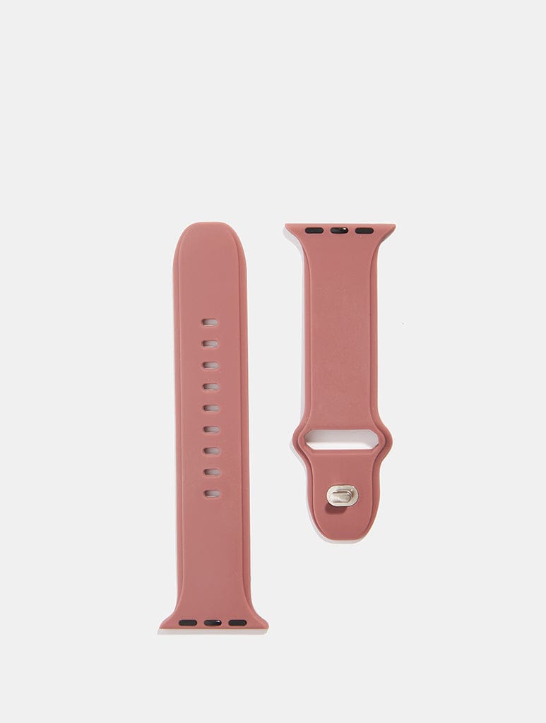 Dusty Mauve Silicone Apple Watch Strap Watch Straps Skinnydip London