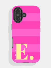 'E' Initial Patterned Pink Ultra Protective iPhone Case Phone Cases Skinnydip London