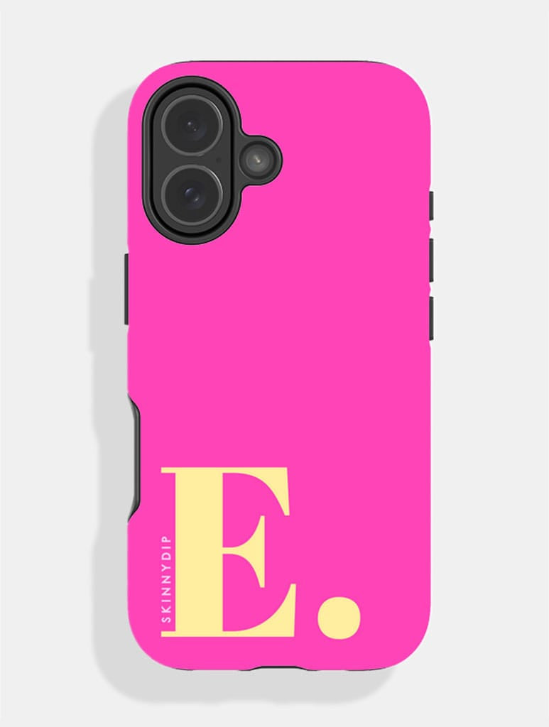 'E' Initial Pink Ultra Protective iPhone Case Phone Cases Skinnydip London