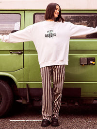 Eat Your Greens Sweatshirt In White Hoodies & Sweatshirts Skinnydip London