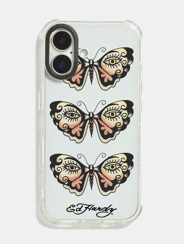 Ed Hardy x Skinnydip Repeat Butterfly Shock iPhone Case Phone Cases Skinnydip London