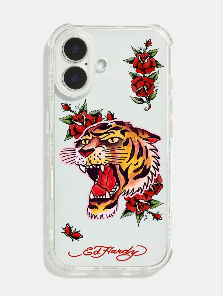 Ed Hardy x Skinnydip Tiger Head Shock iPhone Case Phone Cases Skinnydip London