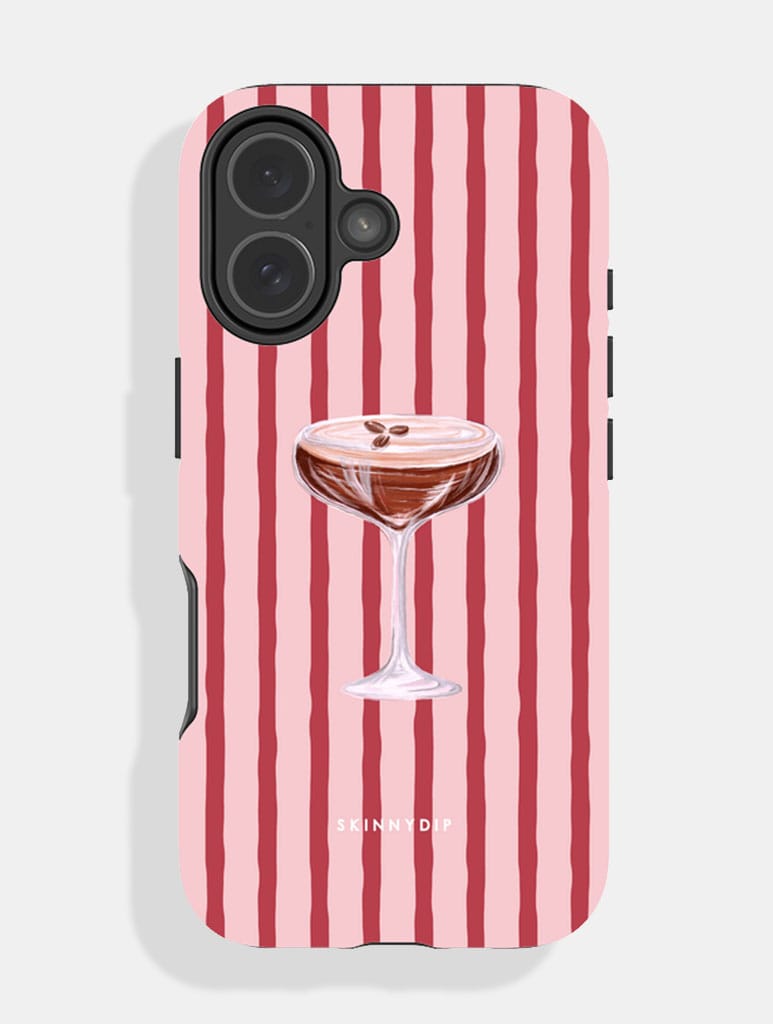 Espresso Martini Stripe Ultra Protective iPhone Case Phone Cases Skinnydip London