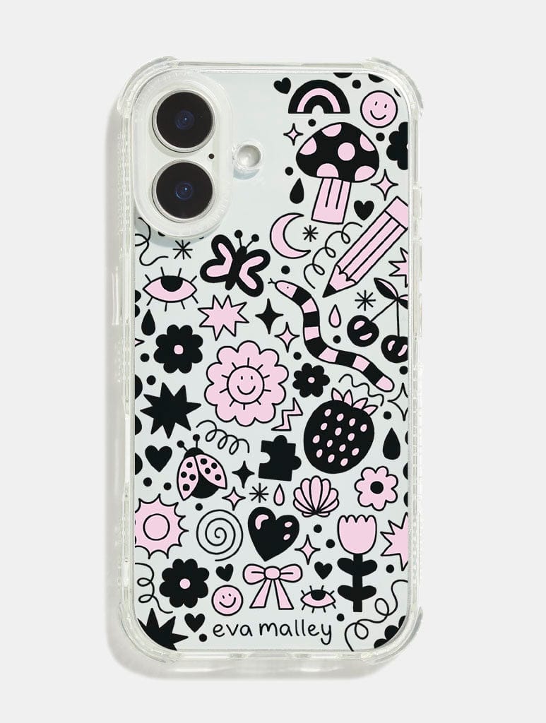 Eva Malley x Skinnydip Doodle Shock iPhone Case Phone Cases Skinnydip London