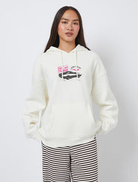 Fast & Furious x Skinnydip Car Hoodie In White Hoodies & Sweatshirts Skinnydip London