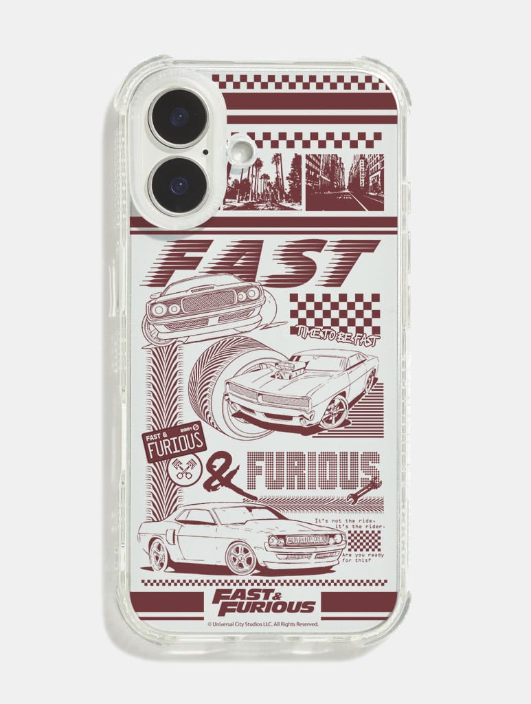 Fast & Furious x Skinnydip Poster Shock iPhone Case Phone Cases Skinnydip London