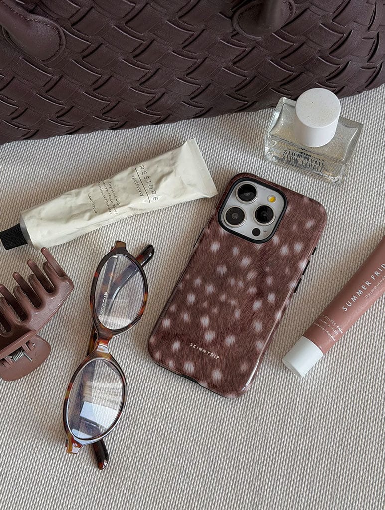 Fawn Dark Print Ultra Protective iPhone Case Phone Cases Skinnydip London