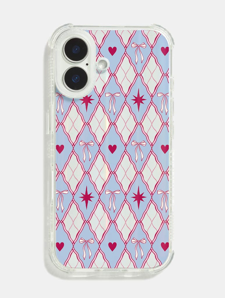 Festive Argyle Shock iPhone Case Phone Cases Skinnydip London