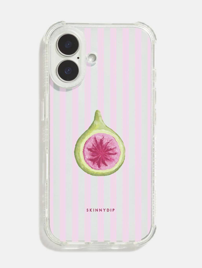 Fig Stripes Shock iPhone Case Phone Cases Skinnydip London