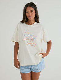 Fill Up Your Own Cup T-Shirt In White Tops & T-Shirts Skinnydip London
