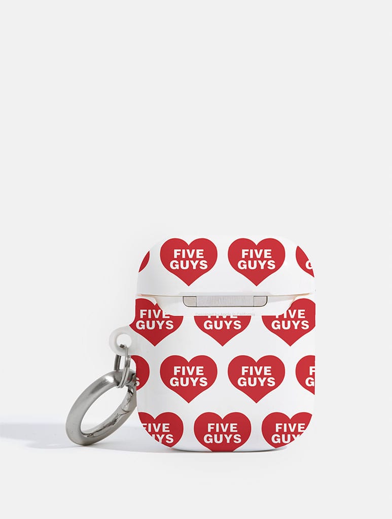 Five Guys x Skinnydip Hearts AirPods Case AirPods Cases Skinnydip London