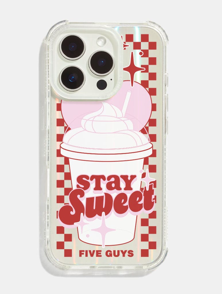 Five Guys x Skinnydip Red Stay Sweet Shock iPhone Case Phone Cases Skinnydip London