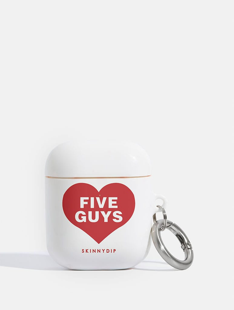 Five Guys x Skinnydip Single Heart AirPods Case AirPods Cases Skinnydip London