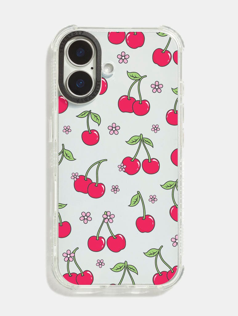 Floral Cherry Shock iPhone Case Phone Cases Skinnydip London