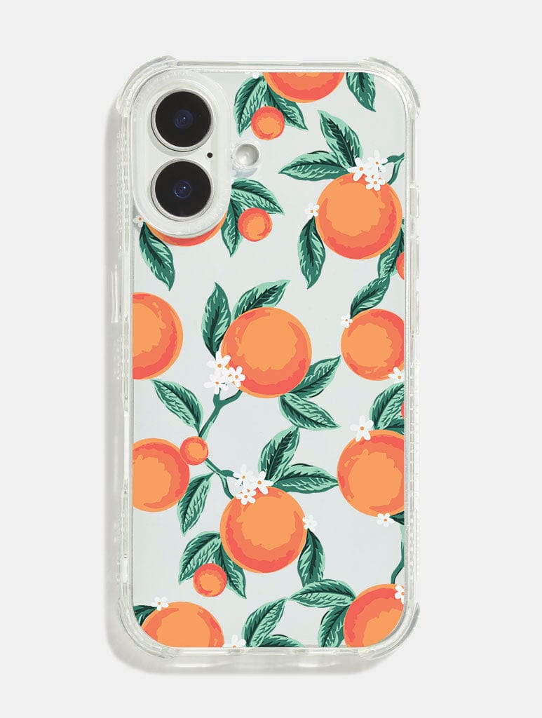 Floral Orange Shock iPhone Case Phone Cases Skinnydip London