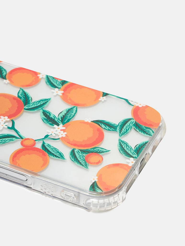 Floral Orange Shock iPhone Case Phone Cases Skinnydip London