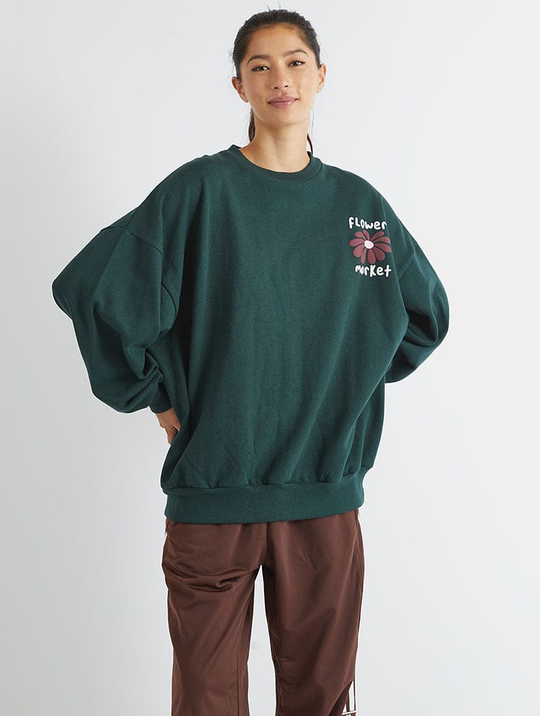 Flower Market Sweatshirt Hoodies & Sweatshirts Skinnydip London