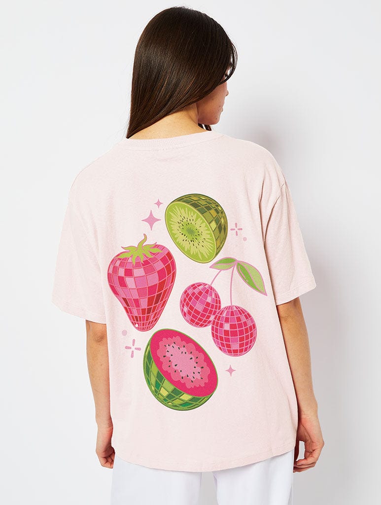 Fruit Man T-Shirt in Pink Tops & T-Shirts Skinnydip London