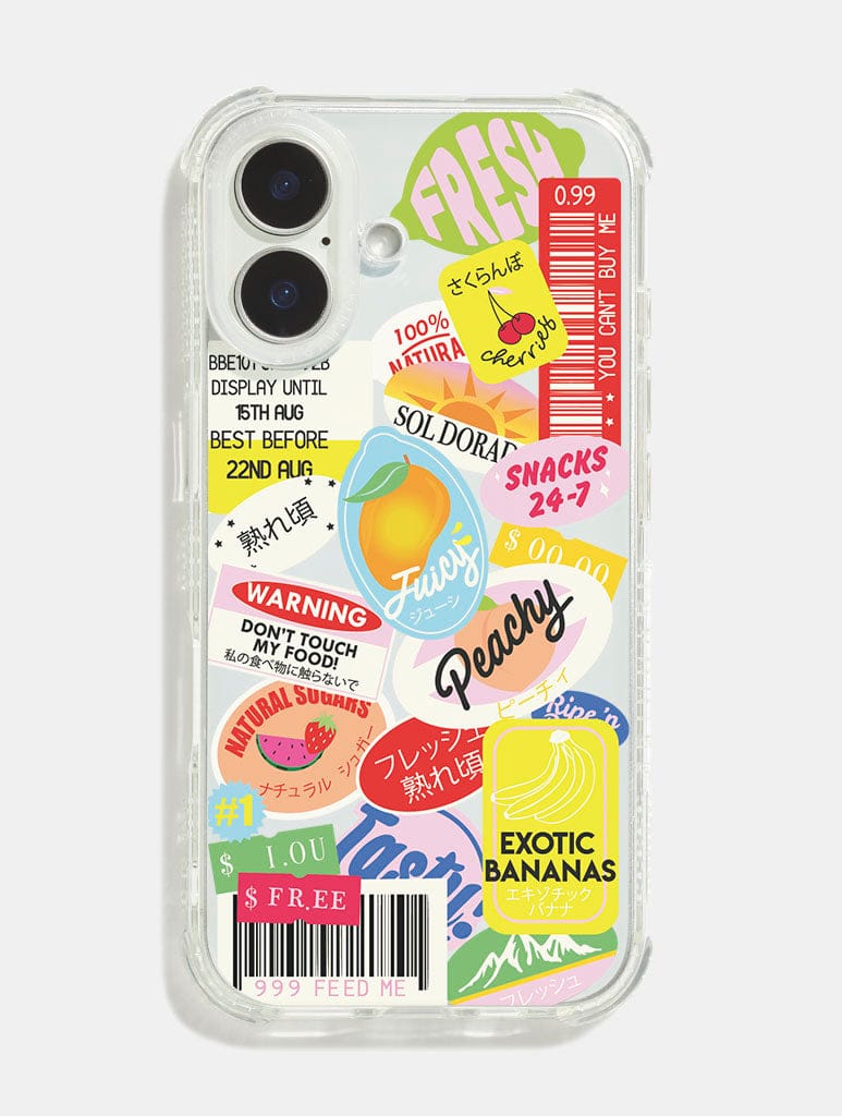 Fruit Sticker Shock iPhone Case Phone Cases Skinnydip London