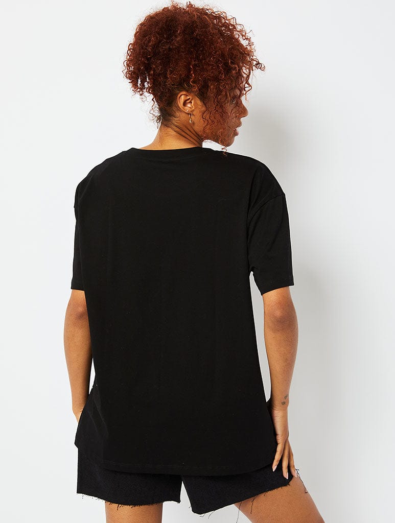 Fun Fact Black T-Shirt Tops & T-Shirts Skinnydip London