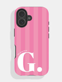 'G' Initial Patterned Pink Ultra Protective iPhone Case Phone Cases Skinnydip London