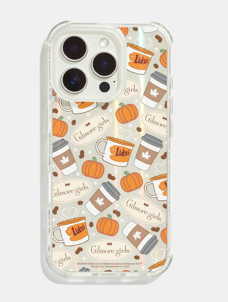 Gilmore Girls x Skinnydip Coffee Pattern Shock iPhone Case Phone Cases Skinnydip London
