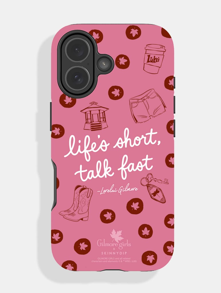 Gilmore Girls x Skinnydip 'Life's Short Talk Fast' Ultra Protective iPhone Case Phone Cases Skinnydip London