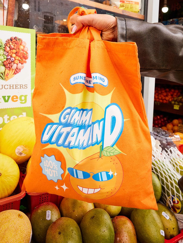 Gimme Vitamin D Canvas Tote Bag Bags Skinnydip London
