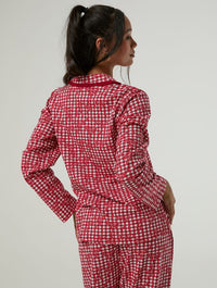 Gingham Bow Christmas Pyjama Set with Scrunchie Lingerie & Nightwear Skinnydip London