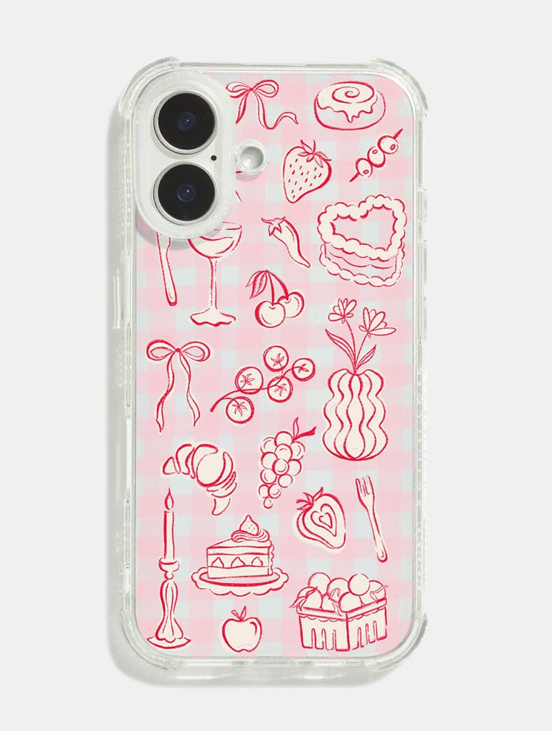 Gingham Foodie Shock iPhone Case Phone Cases Skinnydip London