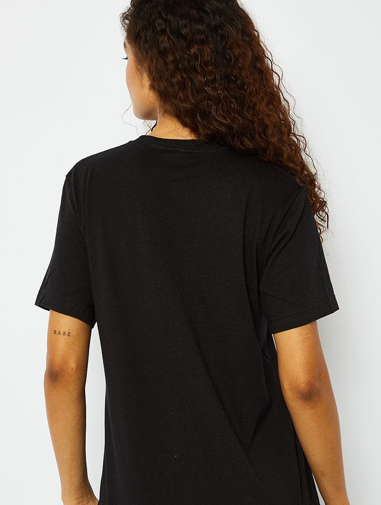 Give me Space T-Shirt in Black Tops & T-Shirts Skinnydip London