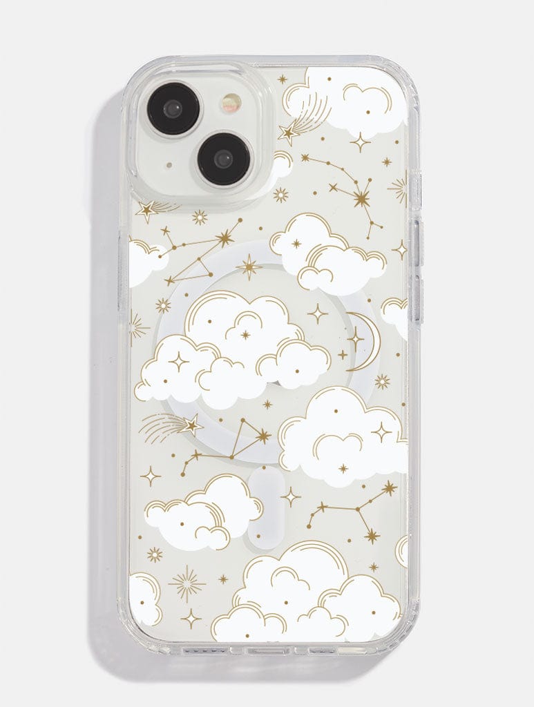 Gold Celestial Cloud MagSafe iPhone Case Phone Cases Skinnydip London