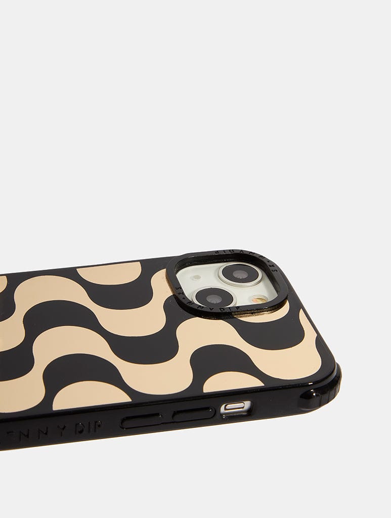 Gold Waves Shock iPhone Case Phone Cases Skinnydip London