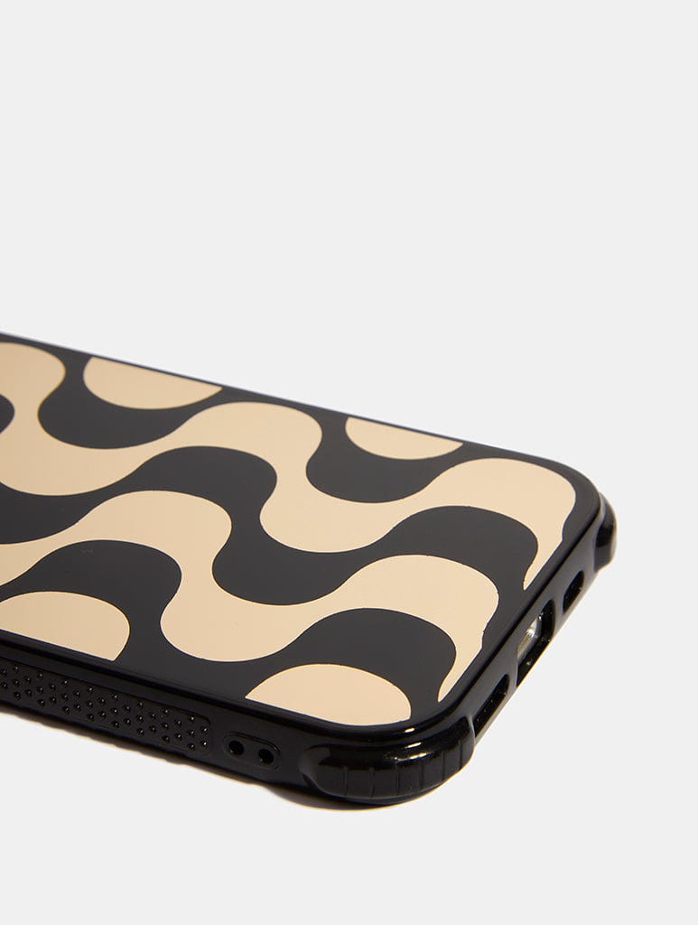 Gold Waves Shock iPhone Case Phone Cases Skinnydip London