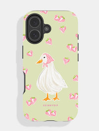 Goose and Strawberry Green Pattern Ultra Protective iPhone Case Phone Cases Skinnydip London
