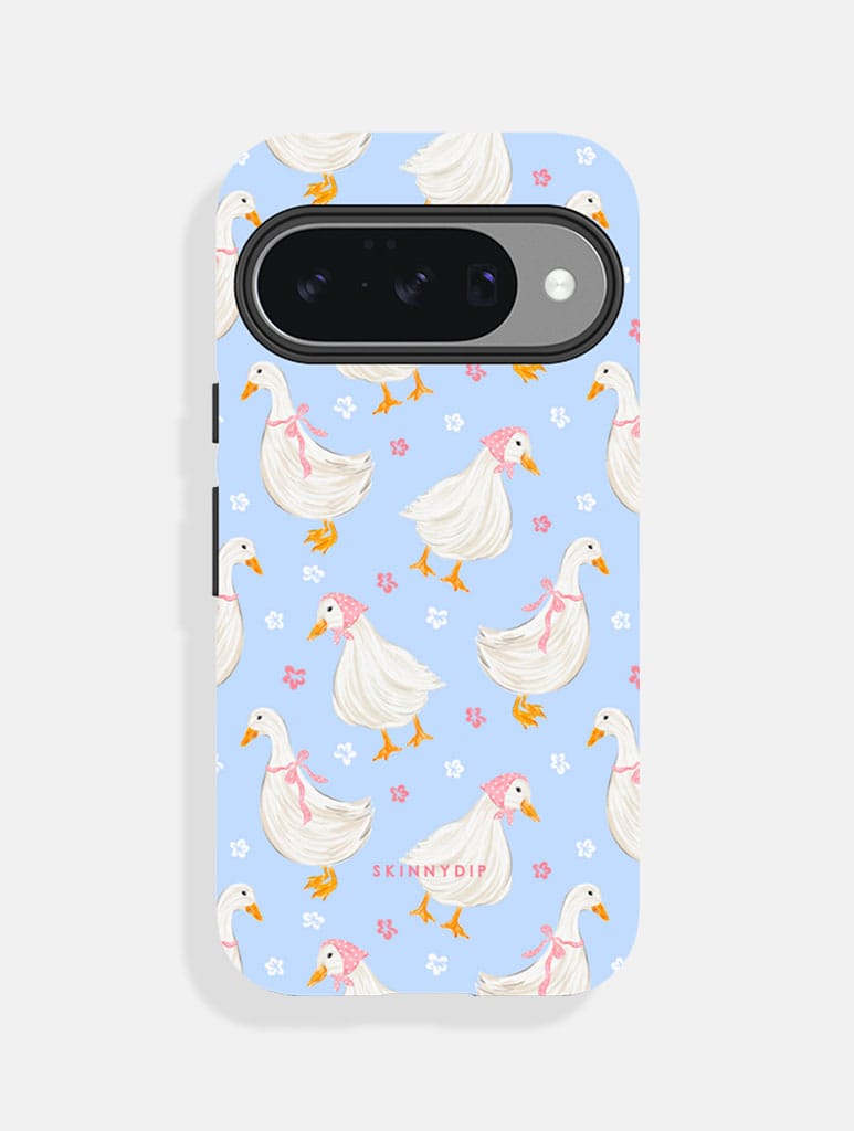 Goose Blue Floral Pattern Ultra Protective Google Pixel Case Phone Cases Skinnydip London