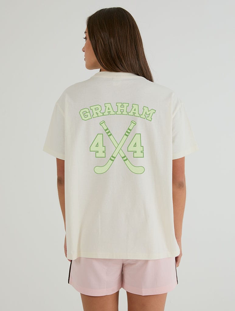 Graham 44 T-Shirt In White Tops & T-Shirts Skinnydip London