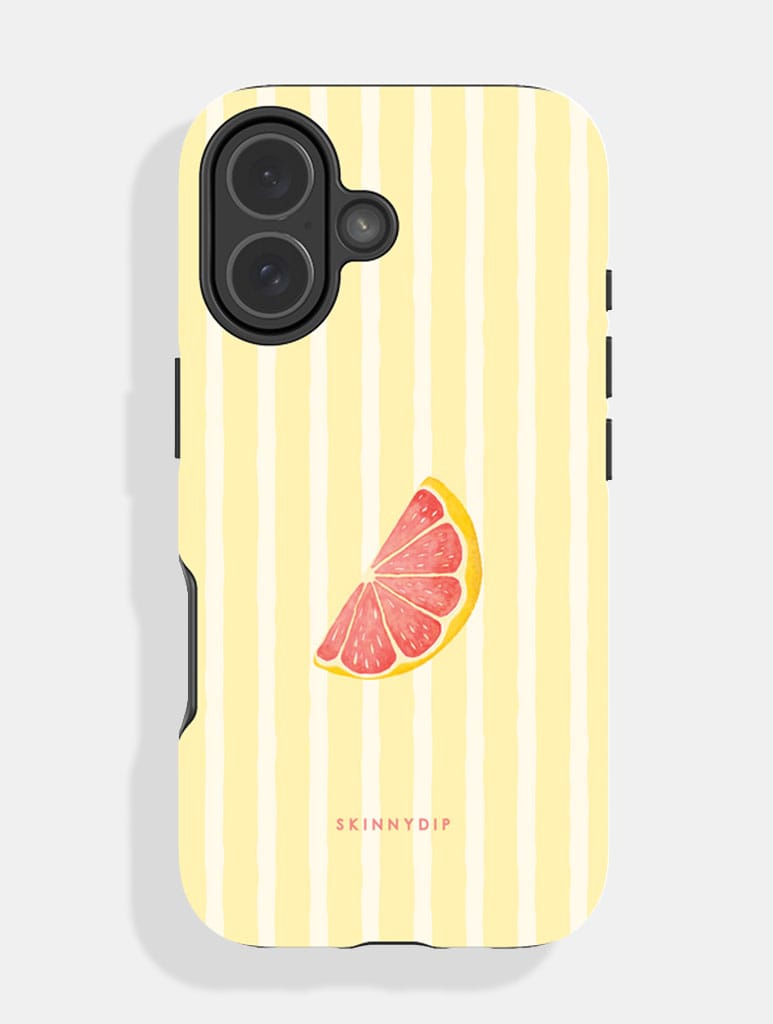 Grapefruit Stripe Ultra Protective iPhone Case Phone Cases Skinnydip London